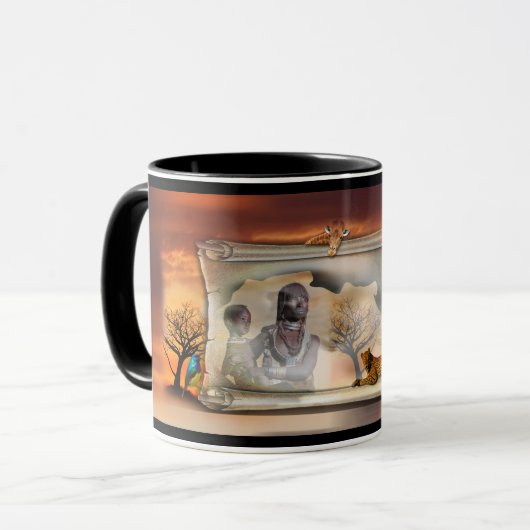 Groeten uit Afrika Mok (Voorkant links)