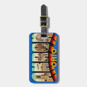 Groeten uit Akron Ohio Bagagelabel (Voorkant verticaal)