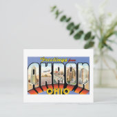 Groeten uit Akron, Ohio Briefkaart (Staand voorkant)