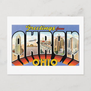 Groeten uit Akron, Ohio Briefkaart