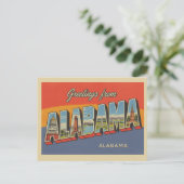  "Groeten uit Alabama" Briefkaart (Staand voorkant)