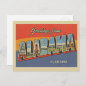 "Groeten uit Alabama" Briefkaart (Voorkant / Achterkant)