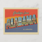  "Groeten uit Alabama" Briefkaart (Voorkant)