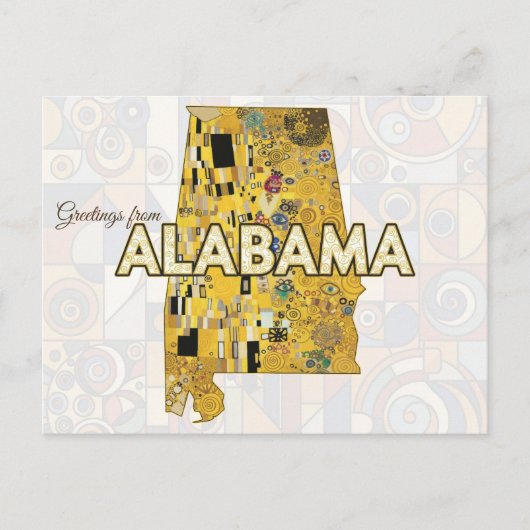 Groeten uit Alabama Briefkaart (Voorkant)