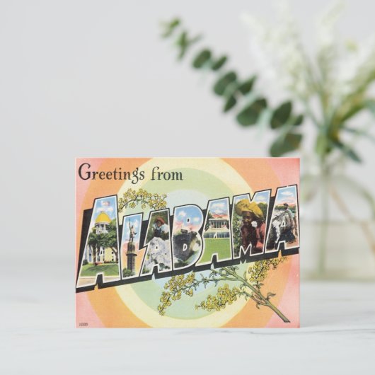 Groeten uit Alabama Briefkaart (Staand voorkant)