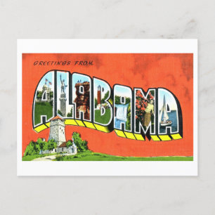 groeten uit Alabama Briefkaart