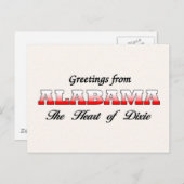 Groeten uit Alabama Briefkaart (Voorkant / Achterkant)