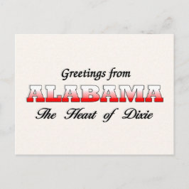 Groeten uit Alabama Briefkaart