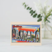 Groeten uit Alabama Groot Letter Briefkaart (Staand voorkant)