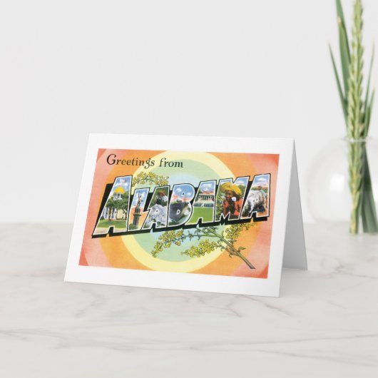 Groeten uit Alabama Kaart (Voorkant)