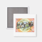 Groeten uit Alabama Magneet (Voorkant / Achterkant)