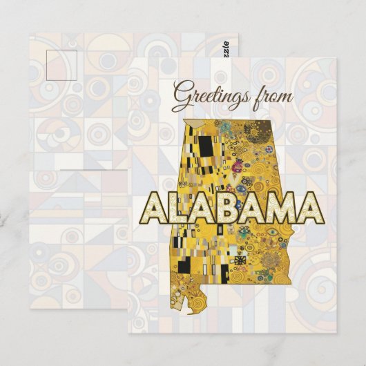 Groeten uit Alabama Verticaal Briefkaart (Voorkant / Achterkant)