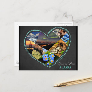 Groeten uit Alaska ♥ Ansichtkaart Briefkaart