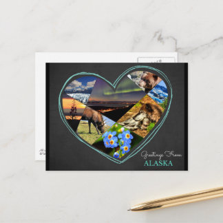 Groeten uit Alaska ♥ Ansichtkaart Briefkaart