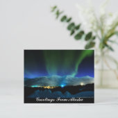 Groeten uit Alaska Aurora Briefkaart (Staand voorkant)