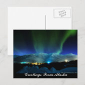 Groeten uit Alaska Aurora Briefkaart (Voorkant / Achterkant)