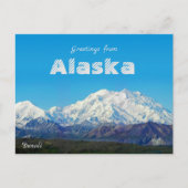 Groeten uit Alaska Denali Post Kaart Schilderachti (Voorkant)