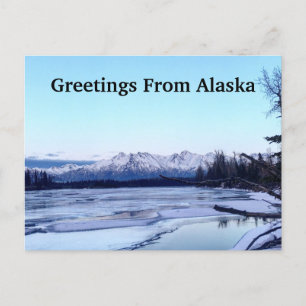 Groeten uit Alaska Feestdagenkaart