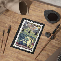 Groeten uit Alaska  Postzegel