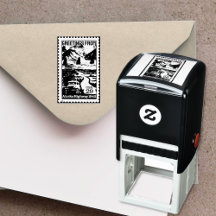 Groeten uit Alaska Retro Stamp