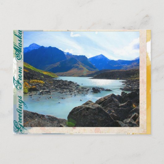 Groeten uit Alaska - Symphony Lake Briefkaart (Voorkant)