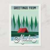 Groeten uit Alaska USA Wilderness Briefkaart (Voorkant)