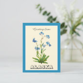  Groeten uit Alaska Vergeet me niet Briefkaart (Staand voorkant)