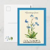  Groeten uit Alaska Vergeet me niet Briefkaart (Voorkant / Achterkant)