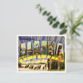 Groeten uit Alaska Vintage Travel Briefkaart (Staand voorkant)