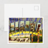 Groeten uit Alaska Vintage Travel Briefkaart (Voorkant / Achterkant)