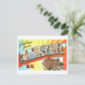  groeten uit Albany, New York Briefkaart (Staand voorkant)