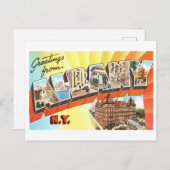  groeten uit Albany, New York Briefkaart (Voorkant / Achterkant)