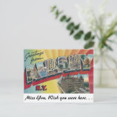 Groeten uit Albany, New York Briefkaart (Staand voorkant)