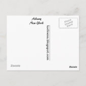 Groeten uit Albany, New York Briefkaart (Achterkant)