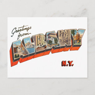 Groeten uit Albany New York Briefkaart