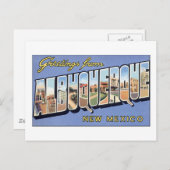 Groeten uit Albuquerque in New Mexico Briefkaart (Voorkant / Achterkant)