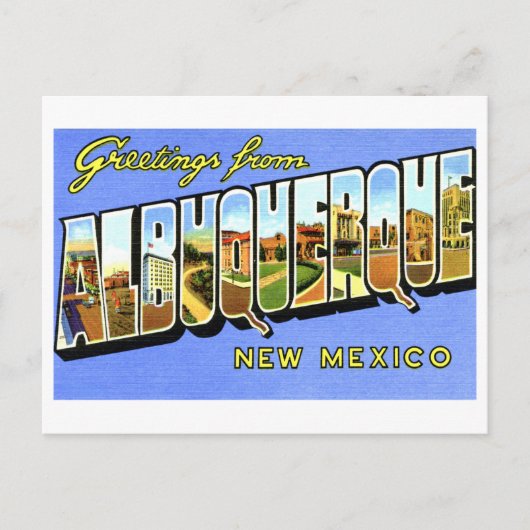 groeten uit Albuquerque, New Mexico Briefkaart (Voorkant)
