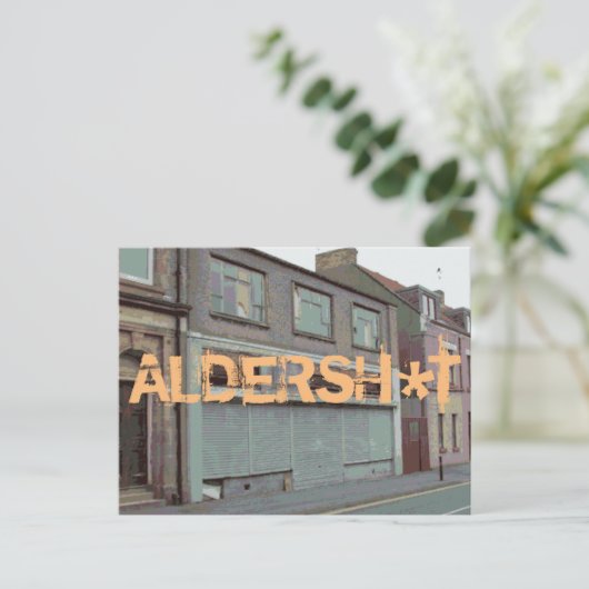 Groeten uit Aldersh*t briefkaarten (Staand voorkant)