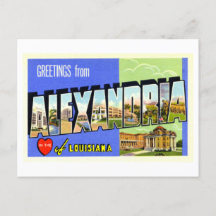groeten uit Alexandrië, Louisiana, Briefkaart