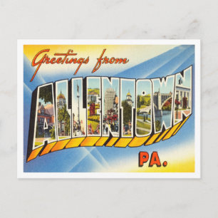 Groeten uit Allenstown, Pennsylvania Travel Briefkaart