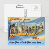 Groeten uit Allentown Briefkaart (Voorkant / Achterkant)