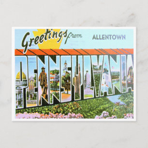 Groeten uit Allentown, Pennsylvania Briefkaart