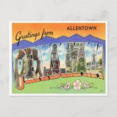 Groeten uit Allentown, Pennsylvania Briefkaart (Voorkant)