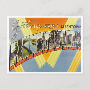 Groeten uit Allentown, Pennsylvania Briefkaart