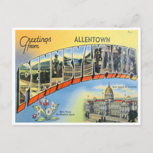 Groeten uit Allentown, Pennsylvania Briefkaart