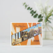 Groeten uit Allentown, Pennsylvania Briefkaart (Staand voorkant)