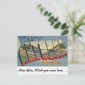 Groeten uit Altoona, Pennsylvania Briefkaart (Staand voorkant)