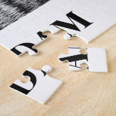 Groeten uit Amsterdam Black & White Night Legpuzzel (Zijkant)