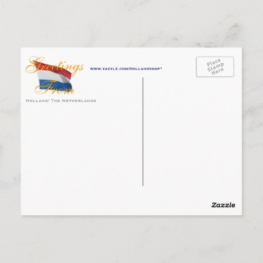 Groeten uit Amsterdam Briefkaart (Achterkant)