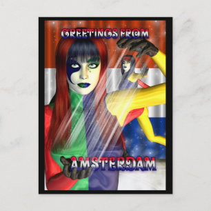 Groeten uit Amsterdam Holland Briefkaart